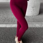 Legginsy modelujące RISA OLAVOGA bordowe