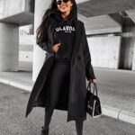 Płaszcz casualowy PRIMO OLAVOGA czarny