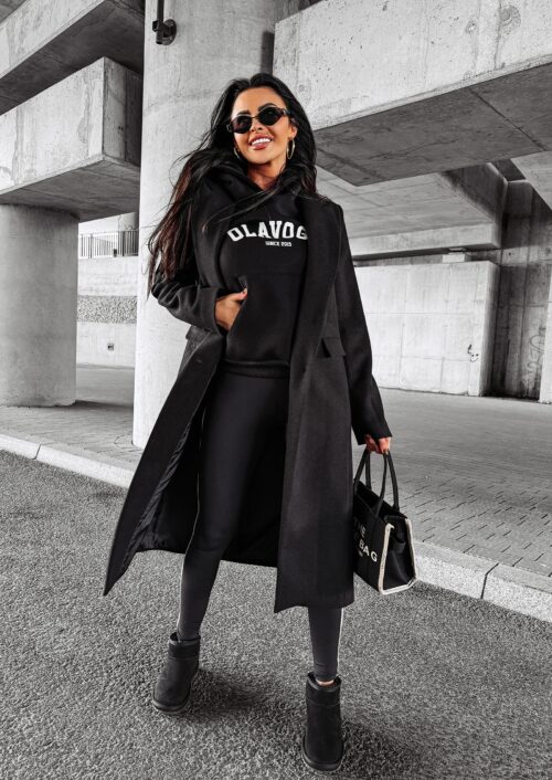 Płaszcz casualowy PRIMO OLAVOGA czarny