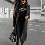 Płaszcz casualowy PRIMO OLAVOGA czarny