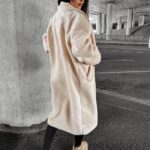 Płaszcz pluszowy SIPI OLAVOGA beżowy