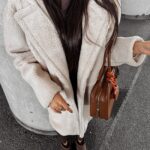 Płaszcz pluszowy SIPI OLAVOGA ecru