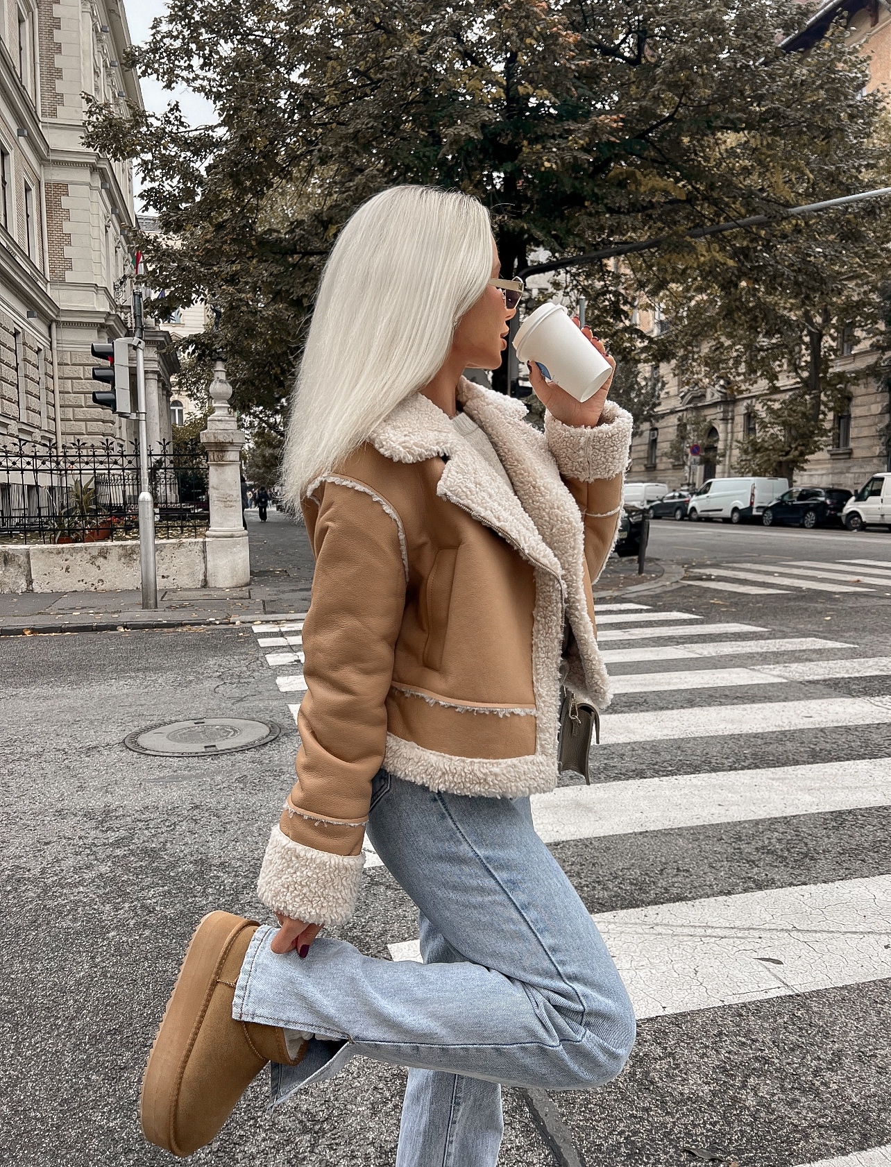 Botki śniegowce MISTIC OLAVOGA karmelowe