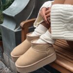 Botki śniegowce MISTIC OLAVOGA beżowe