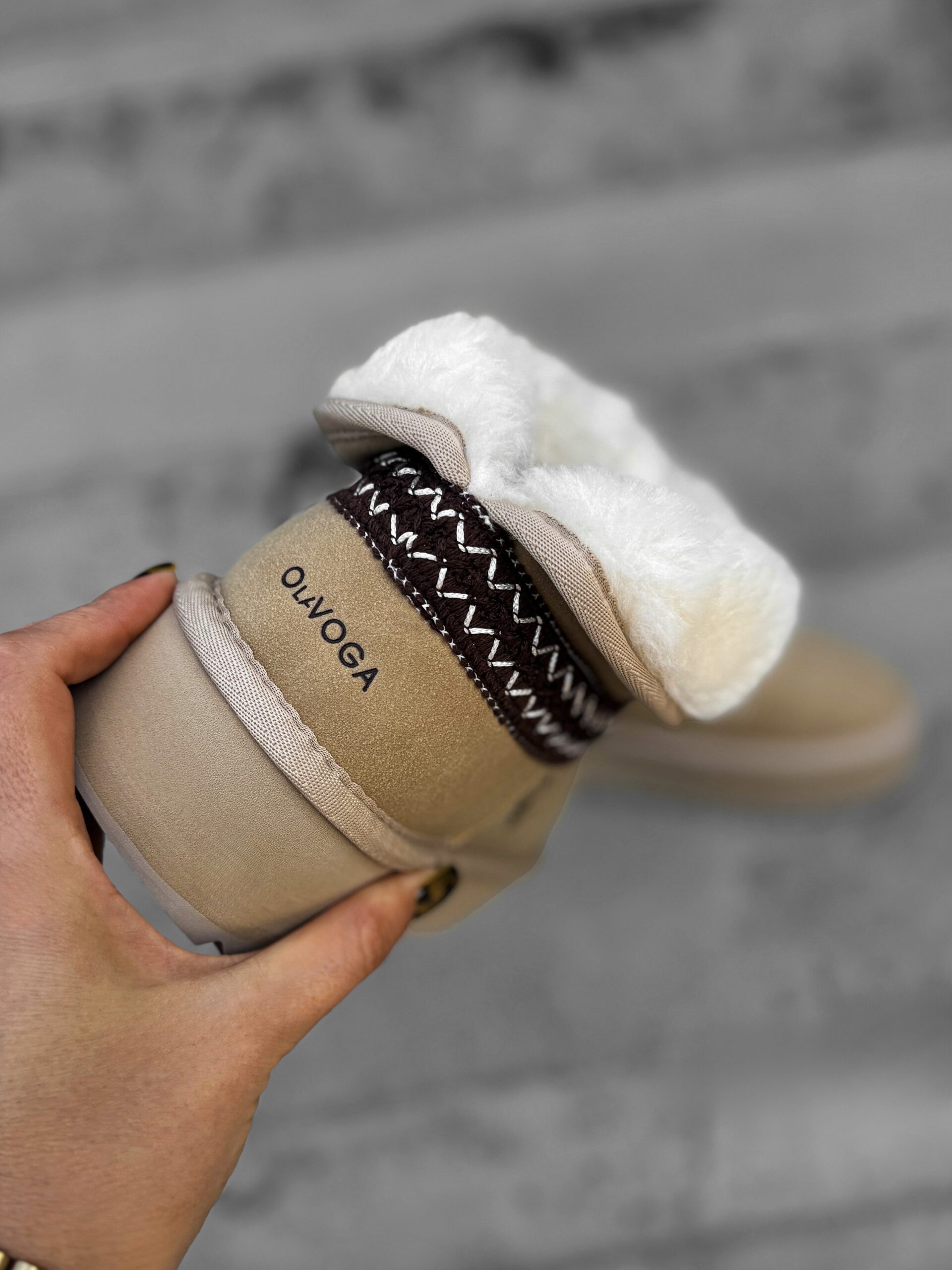 Botki śniegowce BAILA OLAVOGA beżowe Botki śniegowce BAILA OLAVOGA beżowe