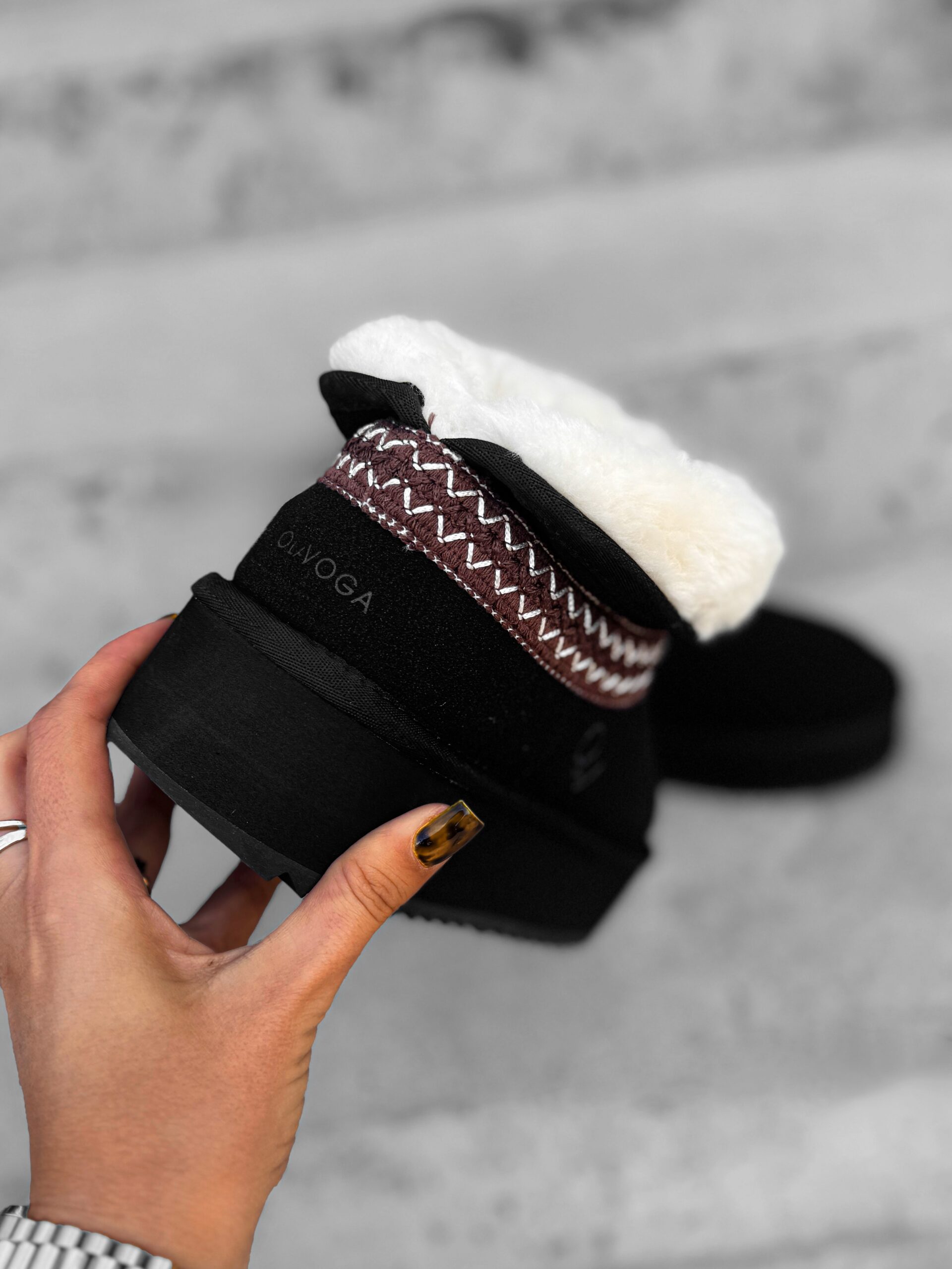 Botki śniegowce BAILA OLAVOGA czarne Botki śniegowce BAILA OLAVOGA czarne