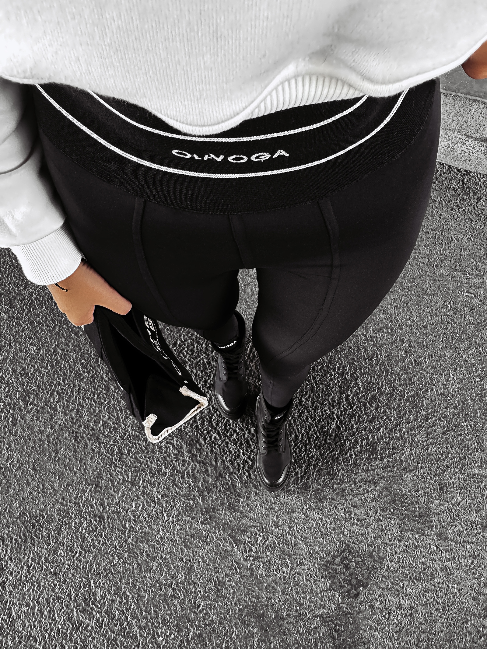 Legginsy klasyczne wyszczuplające PAYME OLAVOGA czarne