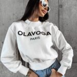 Bluza bawełniana POGALI OLAVOGA ecru