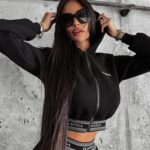 Bluza z kapturem TRASI OLAVOGA czarna