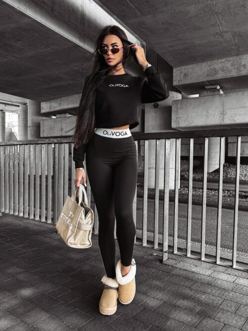 Bluza dopasowana ILINOIS OLAVOGA czarna