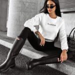 Bluza dopasowana ILINOIS OLAVOGA ecru