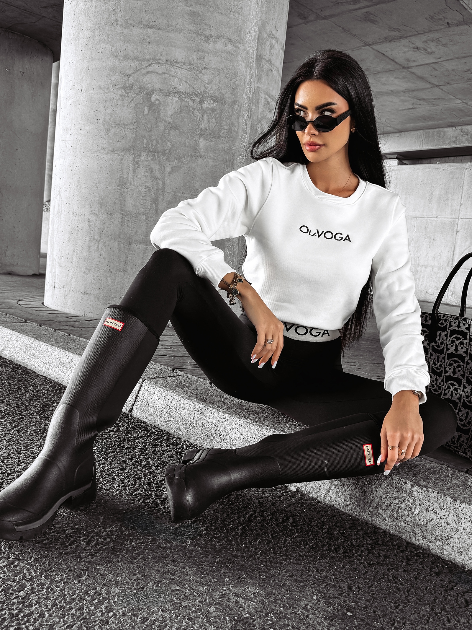 Bluza dopasowana ILINOIS OLAVOGA ecru