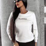 Bluza dopasowana ILINOIS OLAVOGA ecru