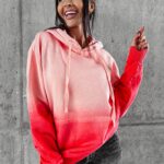 Bluza ombre FADE OLAVOGA brzoskwiniowa