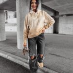 Bluza ombre FADE OLAVOGA beżowa