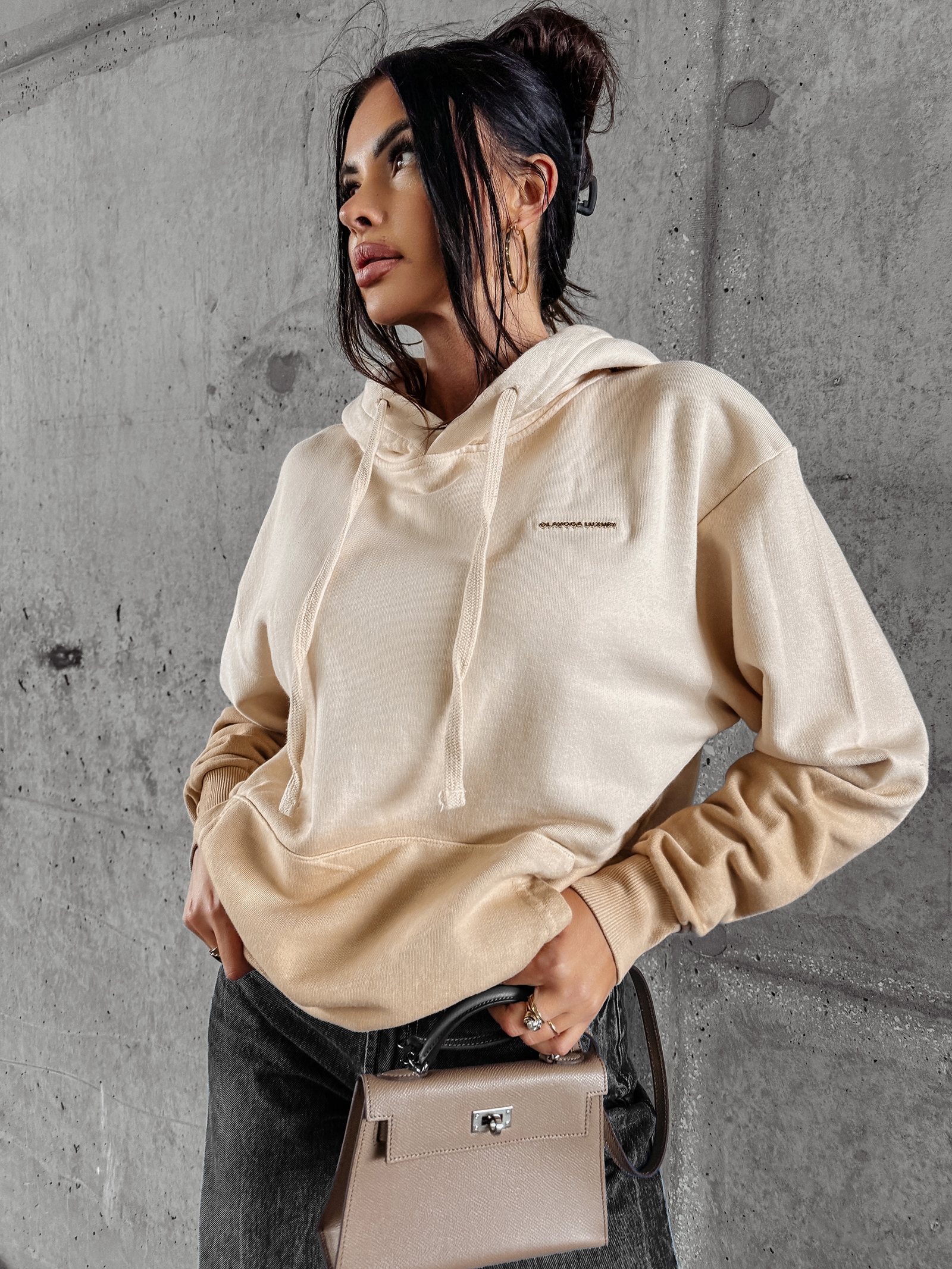 Bluza ombre FADE OLAVOGA beżowa