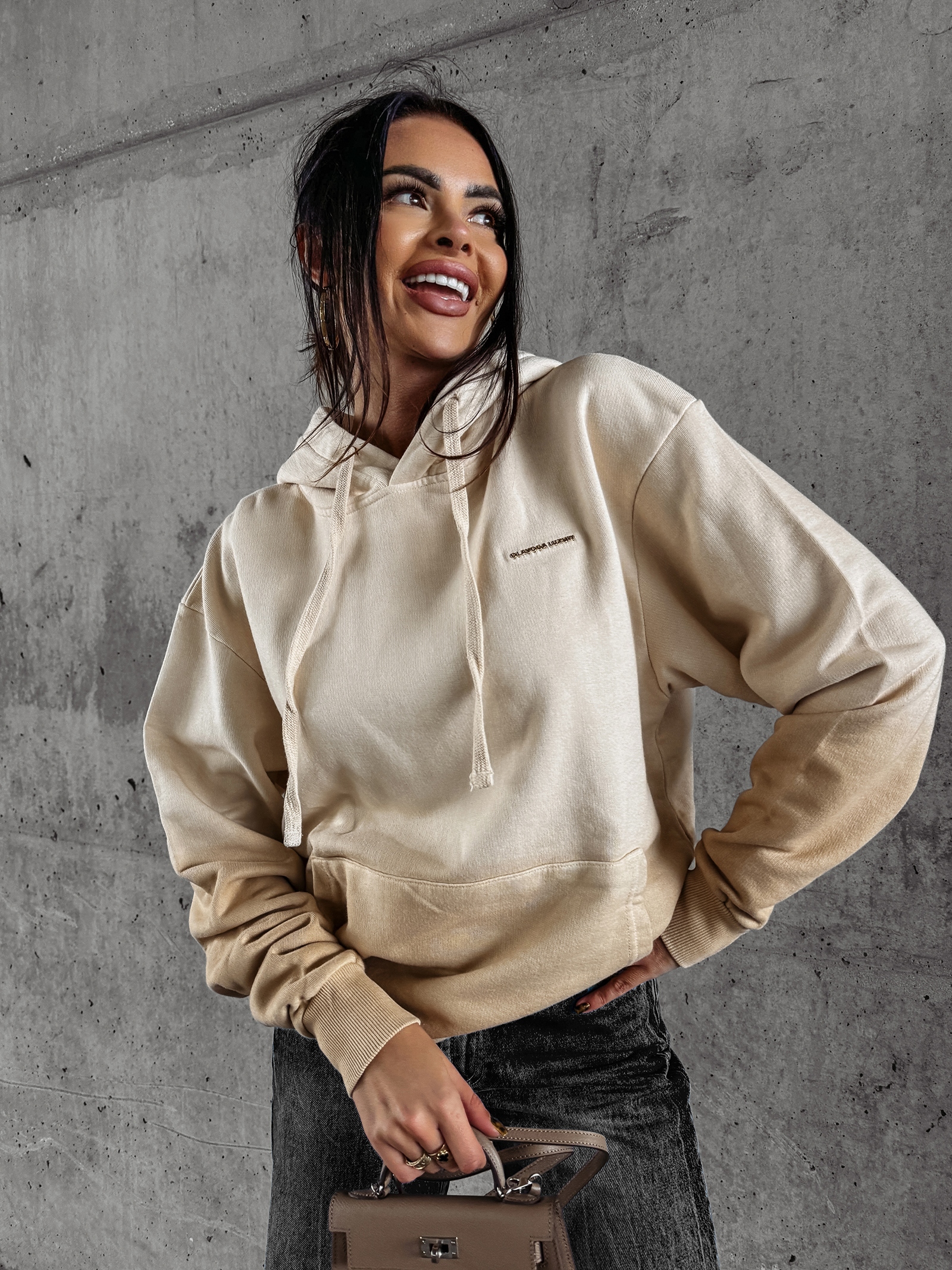 Bluza ombre FADE OLAVOGA beżowa