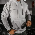 Bluza męska ombre FADE MEN OLAVOGA szara