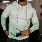 Bluza męska ombre FADE MEN OLAVOGA miętowa