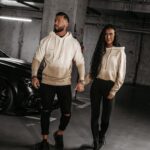 Bluza męska ombre FADE MEN OLAVOGA beżowa