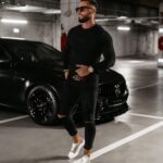 Sweter męski CAST OLAVOGA czarny