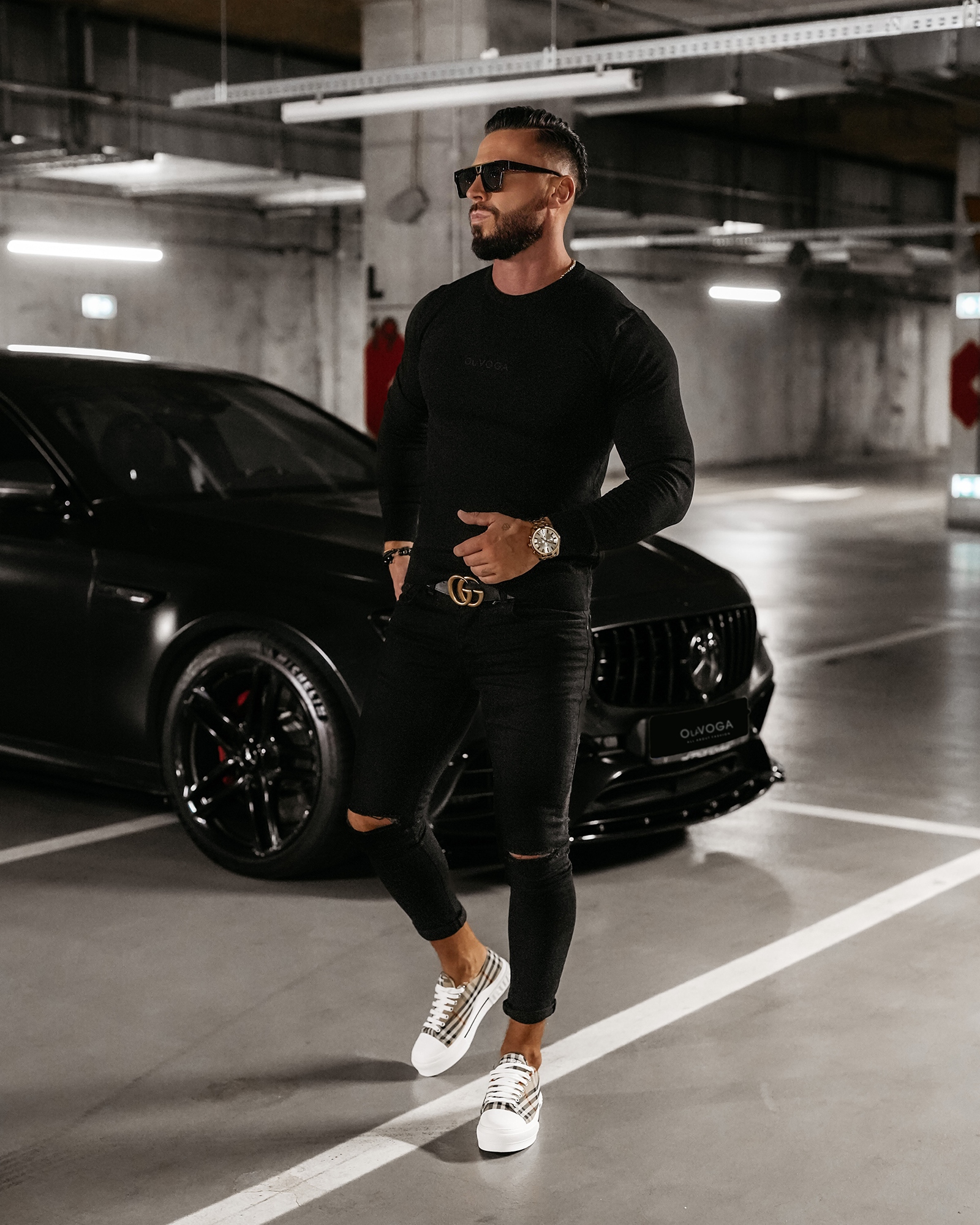 Sweter męski CAST OLAVOGA czarny