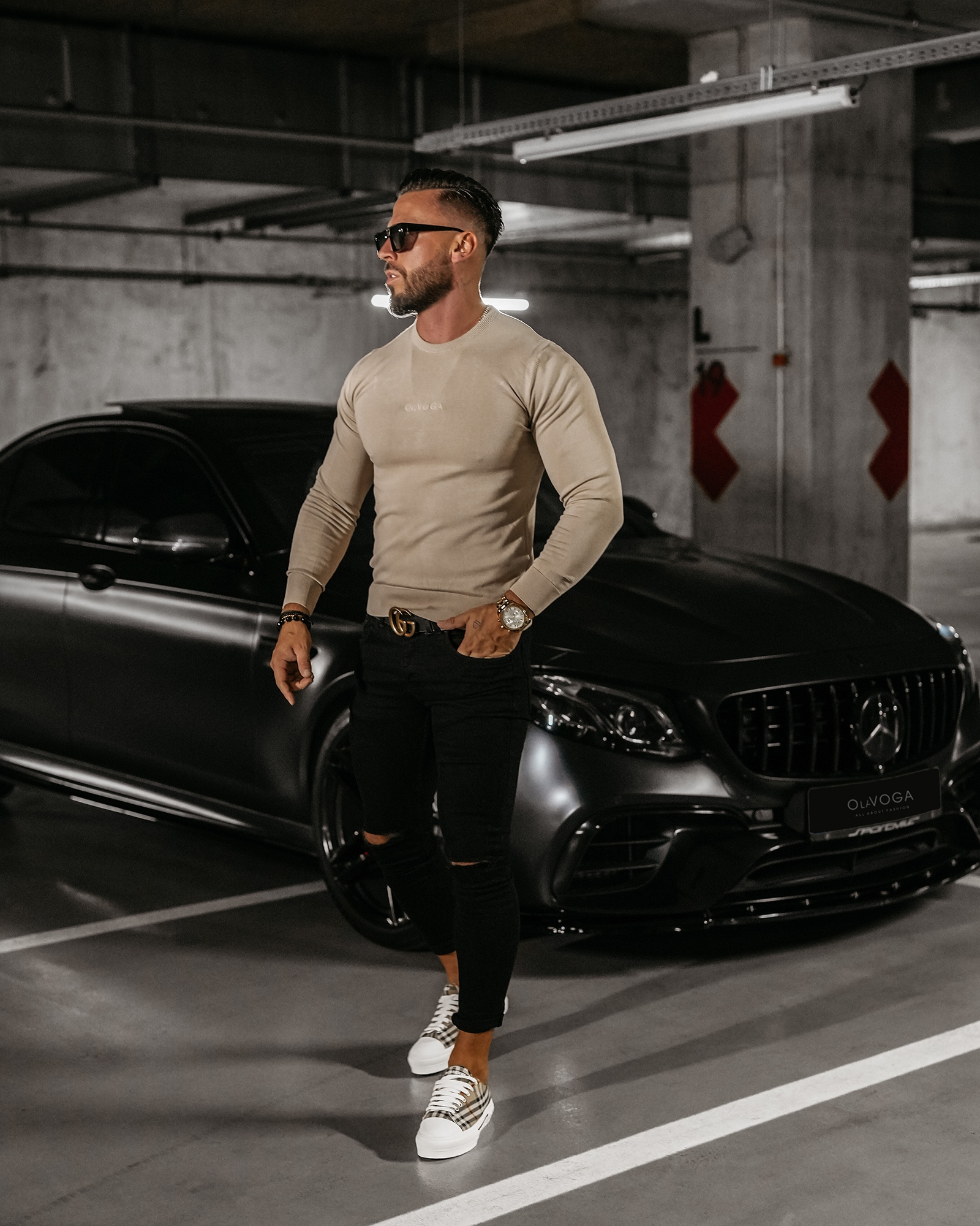 Sweter męski CAST OLAVOGA c.beż