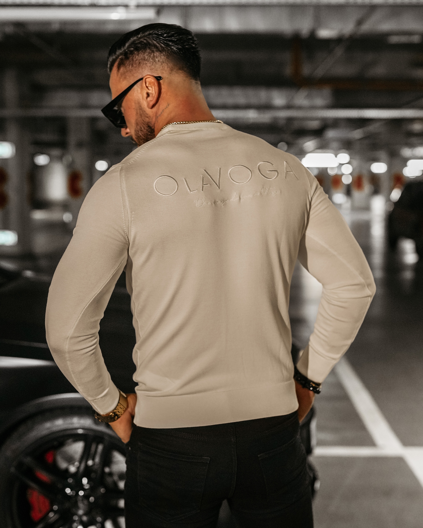 Sweter męski CAST OLAVOGA c.beż