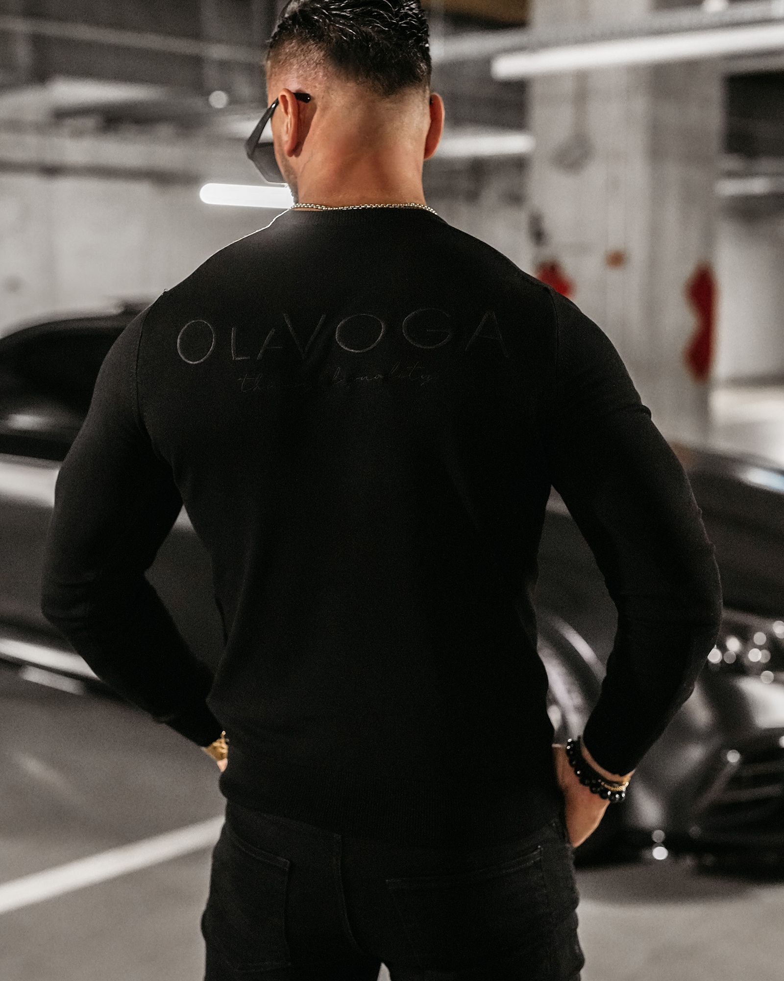 Sweter męski CAST OLAVOGA czarny