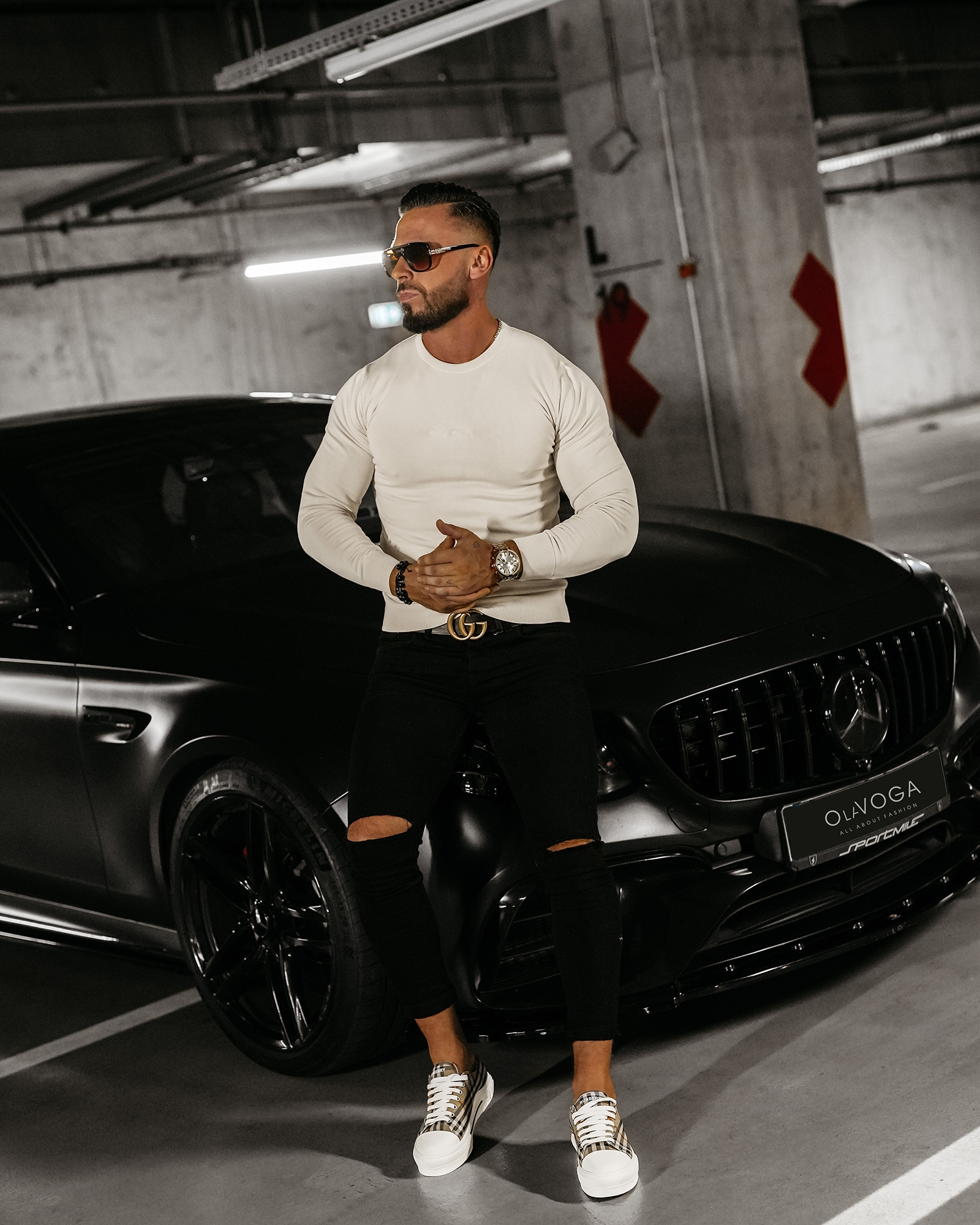 Sweter męski CAST OLAVOGA j.beż