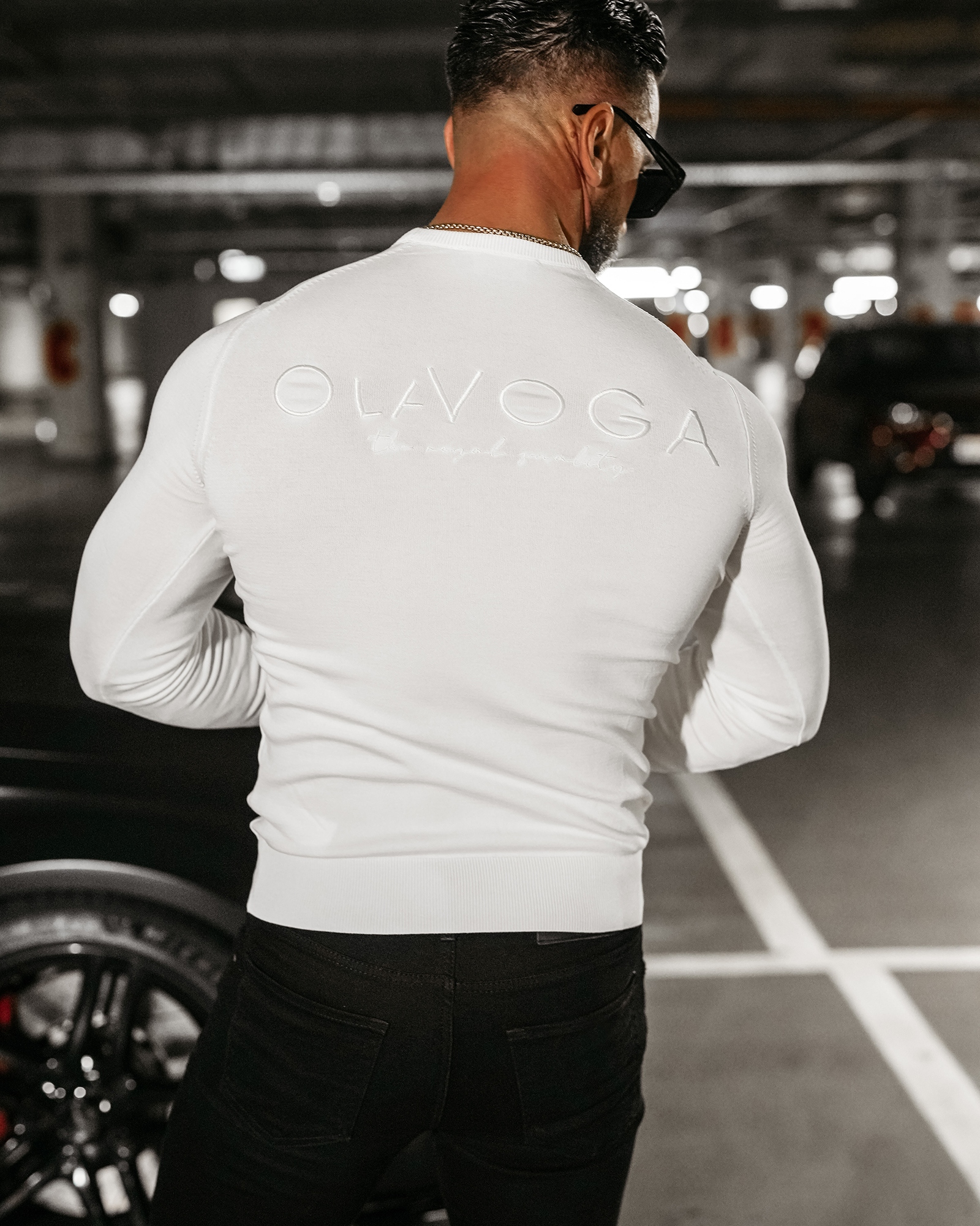 Sweter męski CAST OLAVOGA ecru