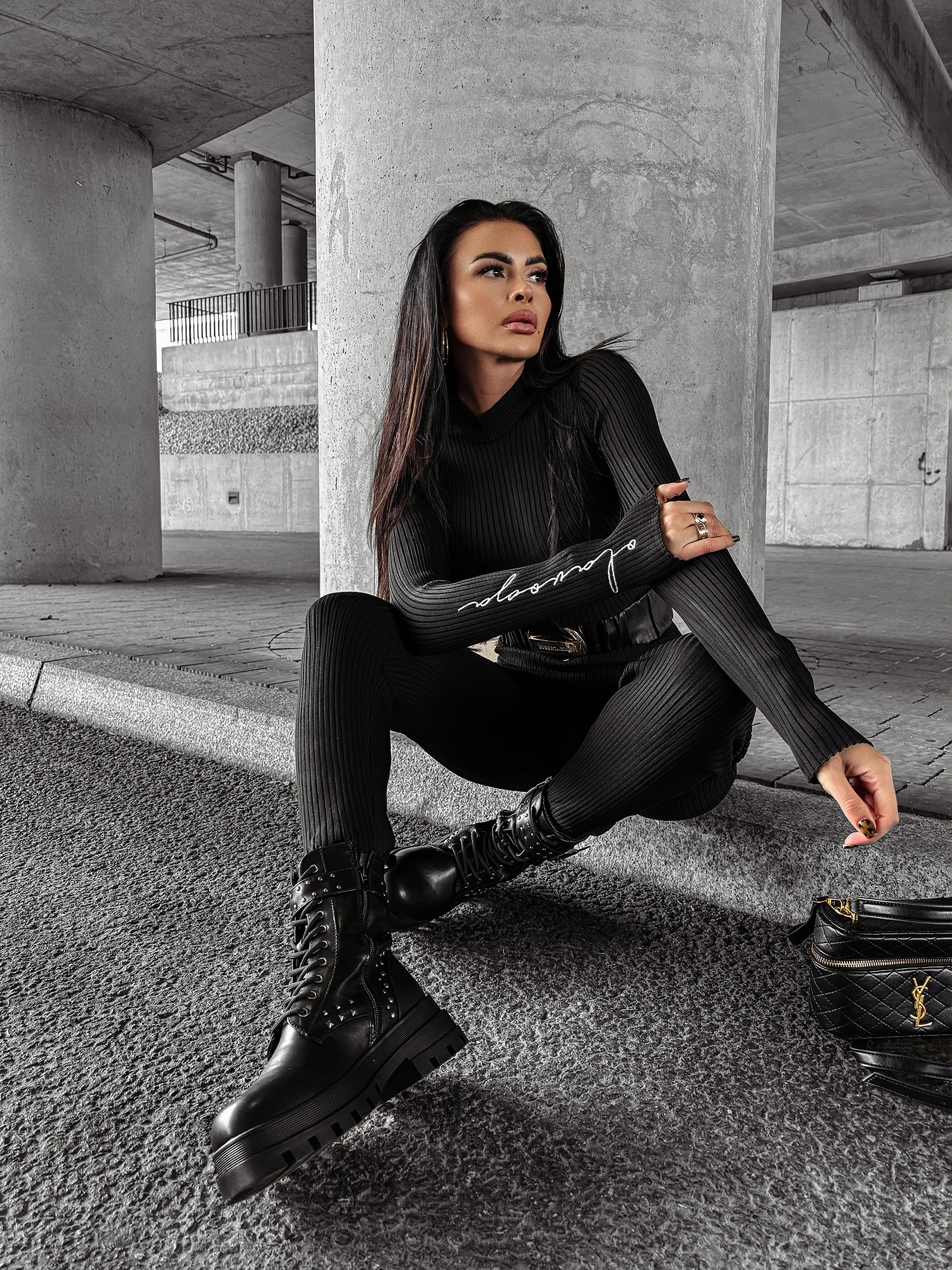 Kombinezon dopasowany BRASIL OLAVOGA czarny