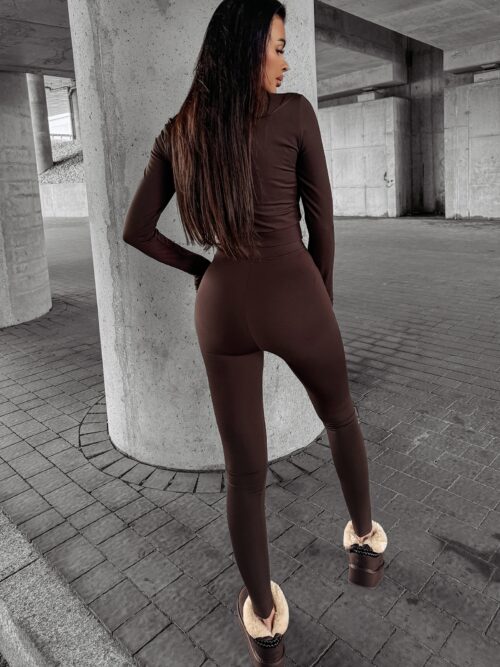 Komplet elastyczny EMORY OLAVOGA brązowy