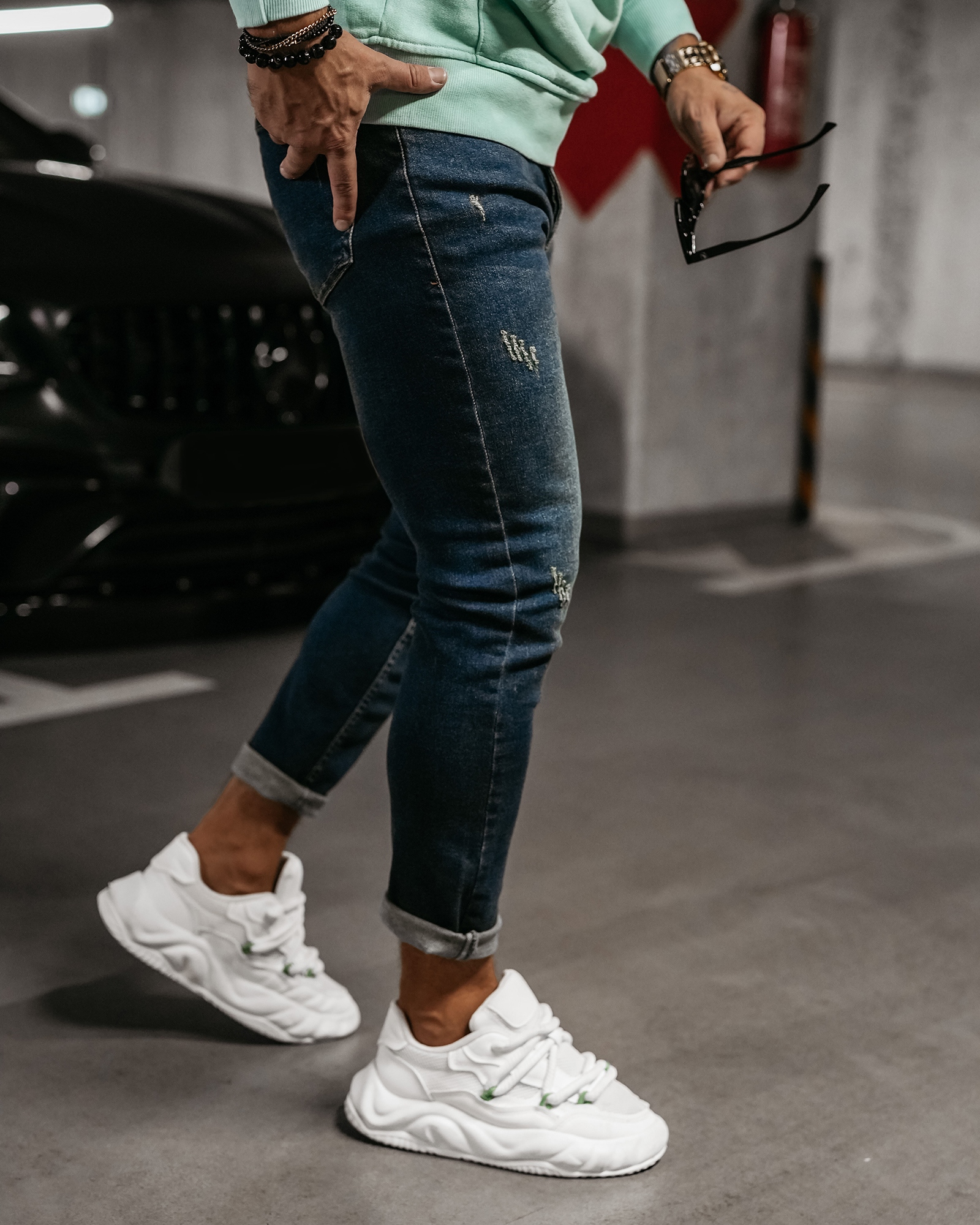 Spodnie jeansowe męskie KIIST OLAVOGA c.niebieskie Spodnie jeansowe męskie KIIST OLAVOGA c.niebieskie