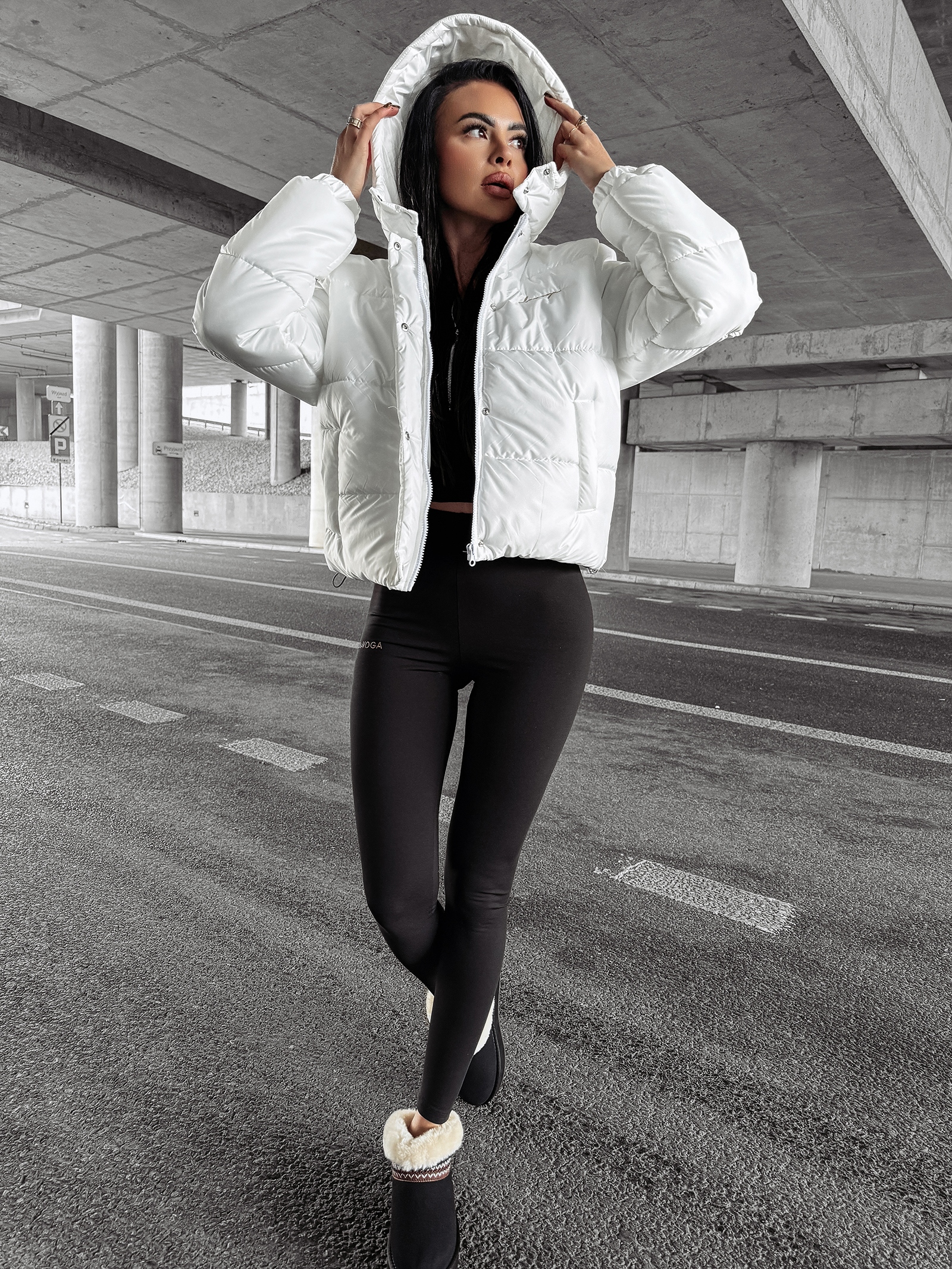 Kurtka pikowana WESTIA OLAVOGA ecru