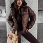 Kurtka pikowana WESTIA OLAVOGA brązowa