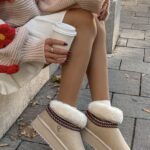 Botki śniegowce BAILA OLAVOGA beżowe