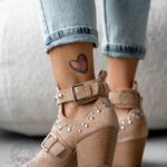 Botki z wycięciami Madam Final beżowe