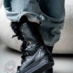 Śniegowce z futrem Madam Moto czarne