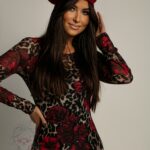 Beret wełniany jesienny Fike bordowy