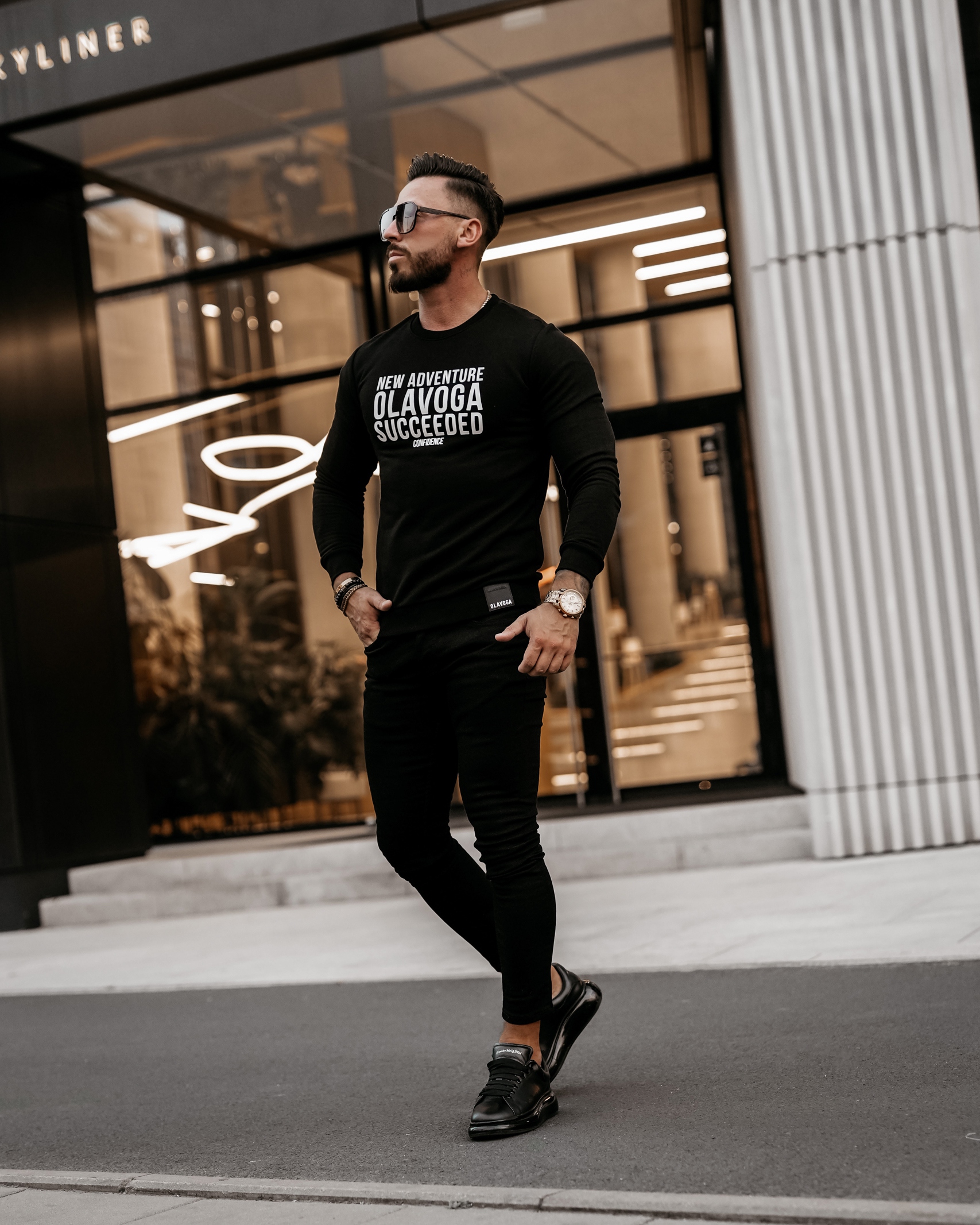 Bluzka longsleeve męska Essen Ola Voga czarna