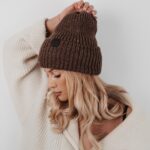 Czapka wywijana Ola Voga Warm Autumn brązowa