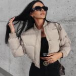 Kurtka pikowana Phonix Ola Voga beżowa