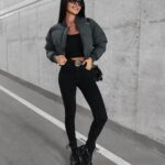 Kurtka pikowana Phonix Ola Voga grafitowa