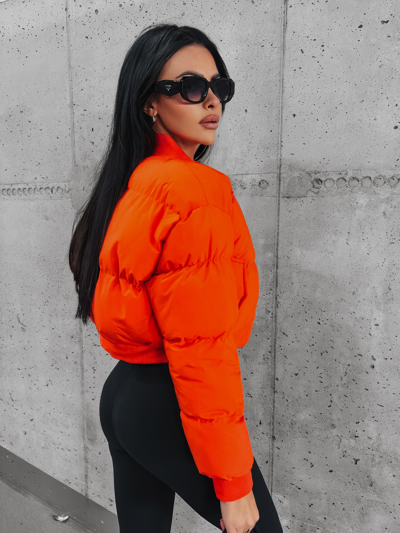 Kurtka pikowana Phonix Ola Voga pomarańczowa