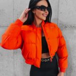 Kurtka pikowana Phonix Ola Voga pomarańczowa