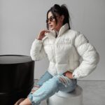 Kurtka damska puchowa Sky Ola Voga ecru