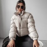 Kurtka damska puchowa SKY OLAVOGA beżowa