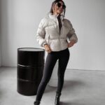 Kurtka damska puchowa SKY OLAVOGA beżowa