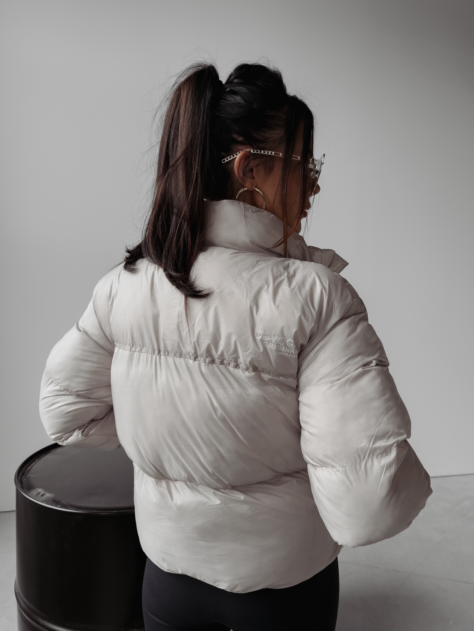 Kurtka damska puchowa SKY OLAVOGA beżowa